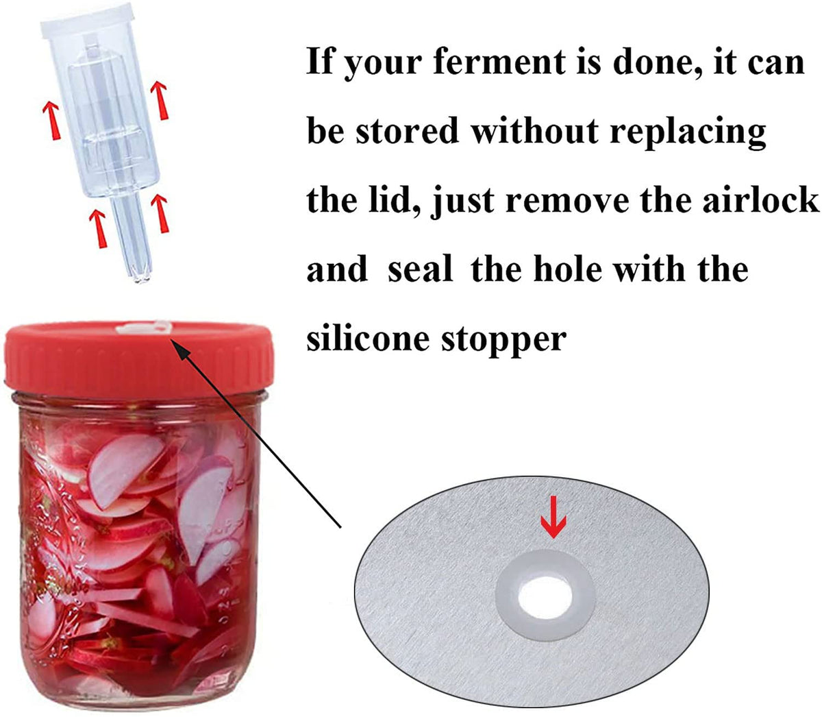 Klemon silicone rings close-up highlighting airtight lid seal.