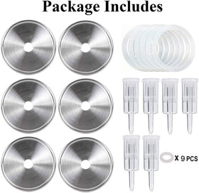 Klemon stainless steel wide-mouth lid close-up for durability