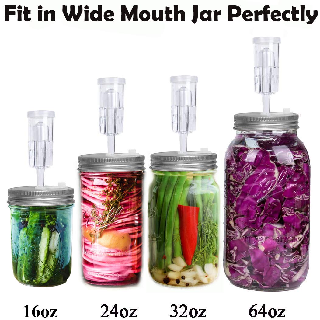 Klemon three-piece BPA-free airlock ready for fermentation