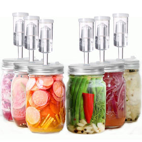 Klemon wide-mouth lid with silicone ring for airtight seal