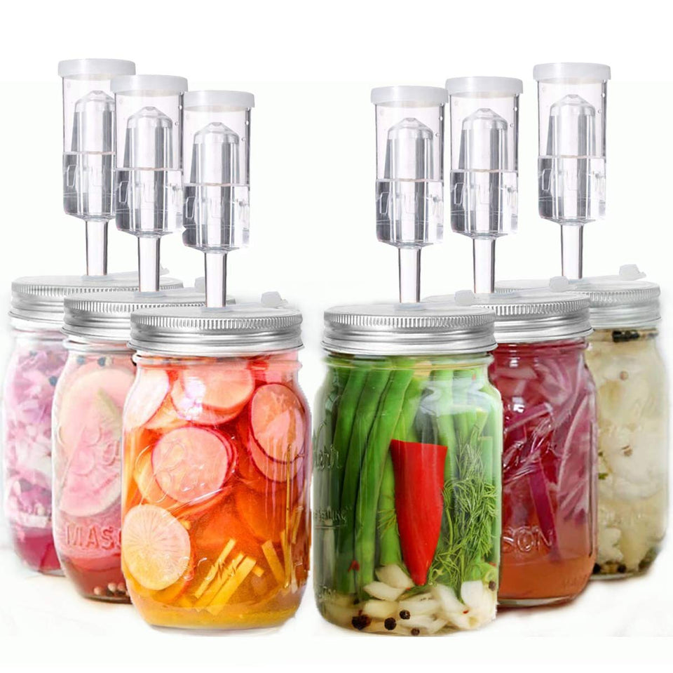 Klemon wide-mouth lid with silicone ring for airtight seal
