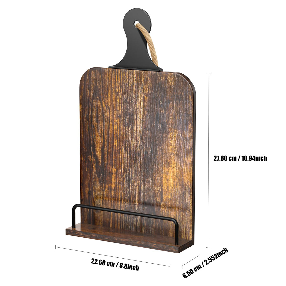 KLM brown finish complements rustic and modern kitchen decor