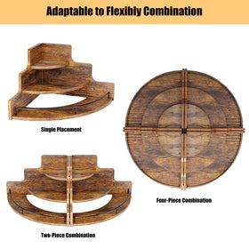KLM Durable carbonized wood finish enhances longevity and vintage charm