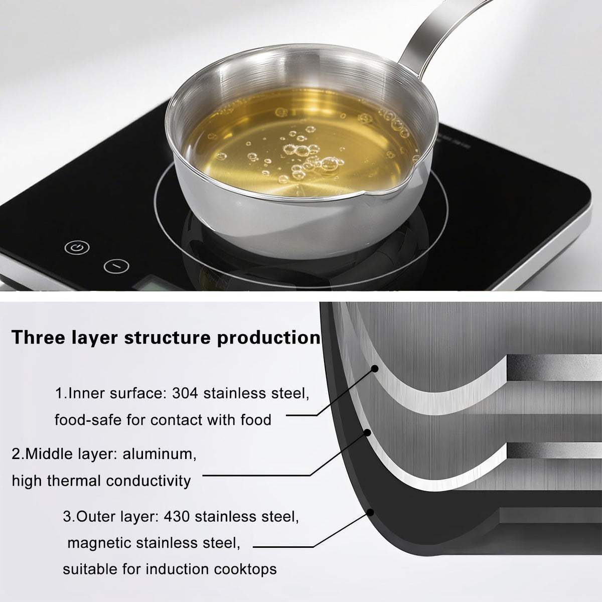 Kloahmo egg pan ideal for quick eggs on any stove.
