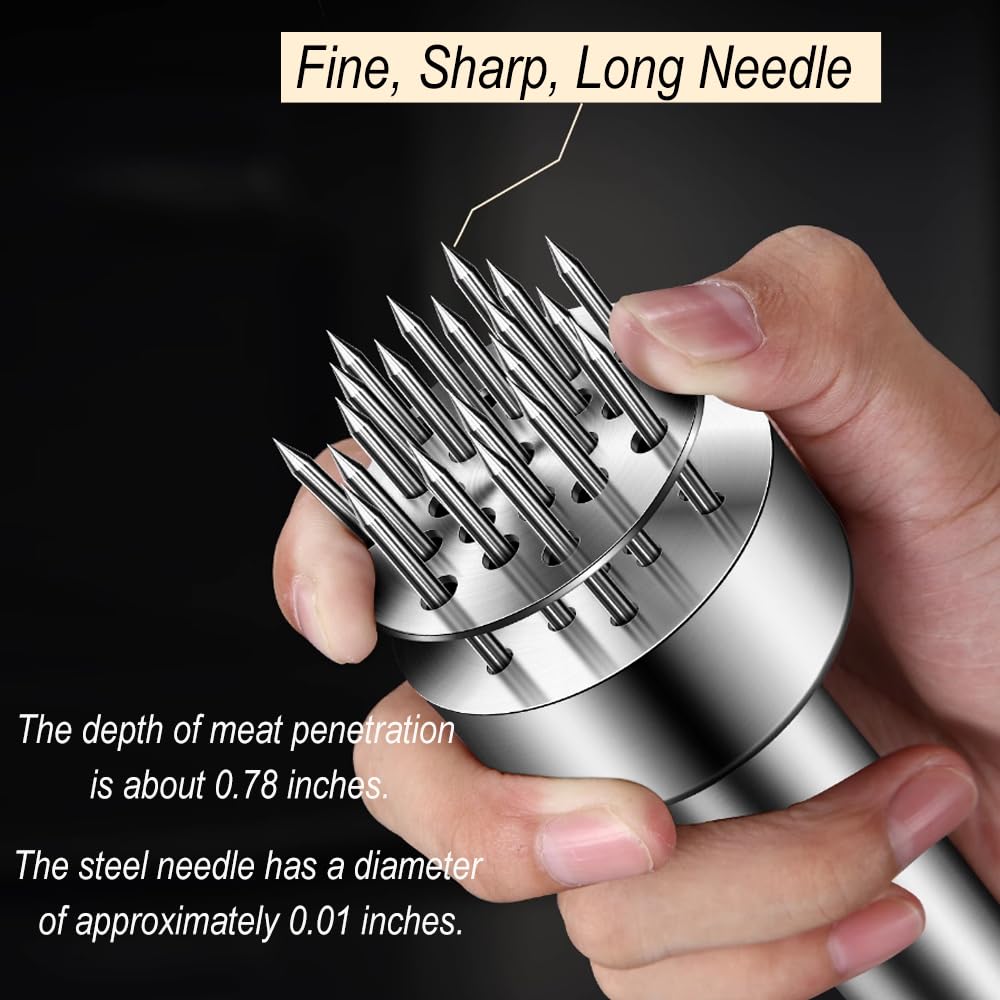 Kloahmo tenderizer demonstrates faster marinade absorption on meat.