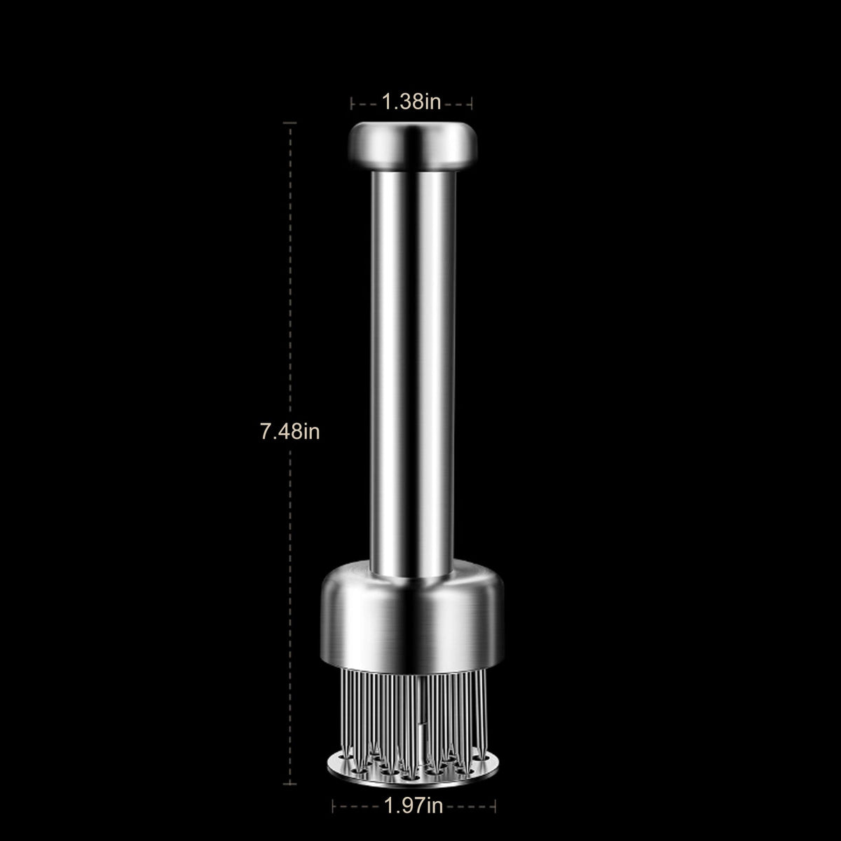 Kloahmo tenderizer grip close-up shows comfortable, sturdy handle.