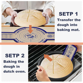 KLOSN bread sling in Dutch oven aids easy bread removal