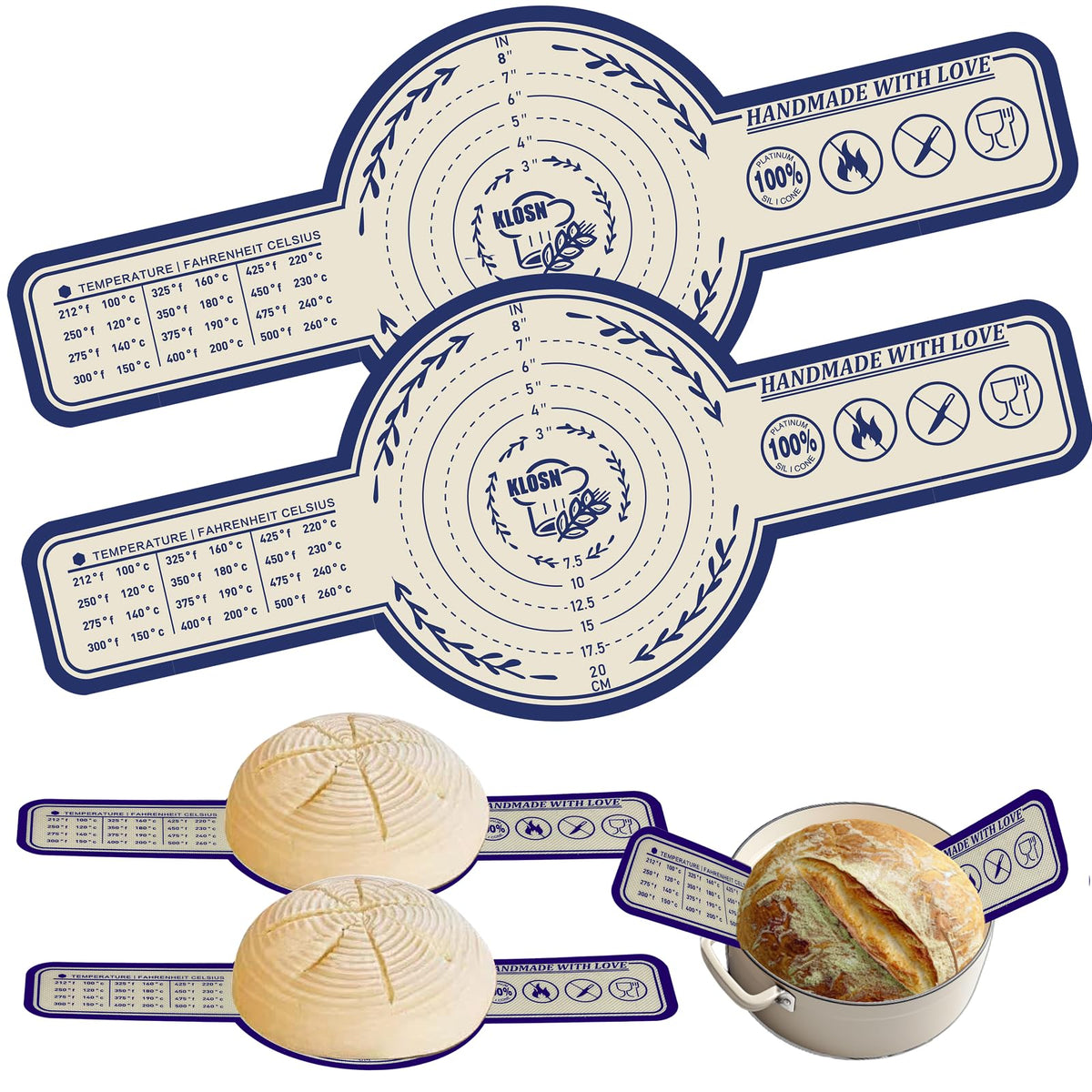 KLOSN bread sling silicone with fiberglass core for durability