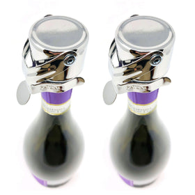 KLOVEO champagne stopper with self-tightening seal preserves fizz on a bottle