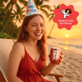 KLUBI 60th birthday gift idea tumbler, perfect for women turning sixty.