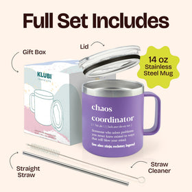 KLUBI Chaos Coordinator ergonomic handle for comfortable one-handed use.