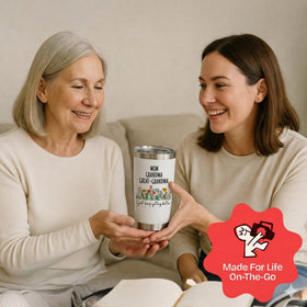 KLUBI Great Grandma Gifts floral design mug for daily coffee or tea rituals.