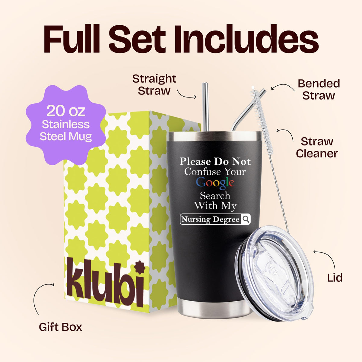 EZ Slide lid on KLUBI tumbler for leak‑free on‑the‑go use