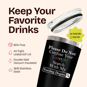 Included straw and cleaner with KLUBI tumbler for convenient maintenance