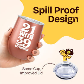 KLUBI portable 60th birthday gift tumbler ideal for picnics and travel.