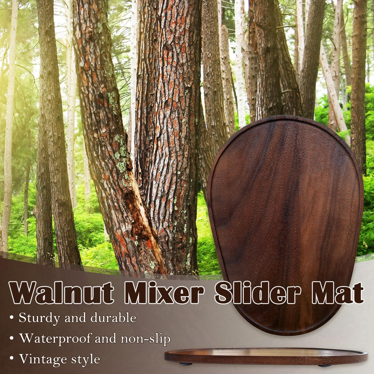 Klxuyuo heavy-duty mixer mat supports 5-20 kg without warping.