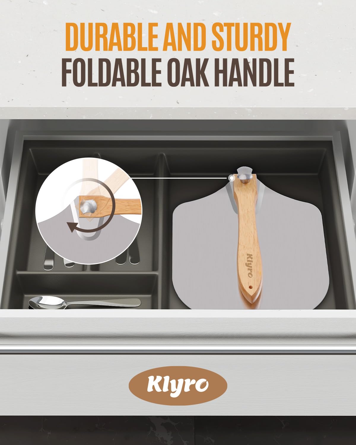 KLYRO space-saving design folds to 12x14 inches for easy storage.