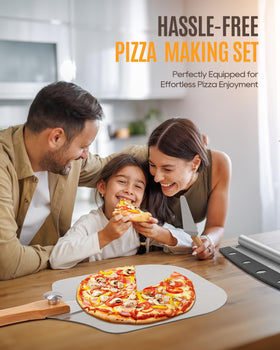 KLYRO 10-inch pizza server lifts slices neatly without tearing.