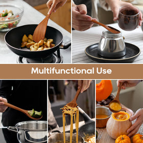 KLYRO salad fork and mixing spoon showing ergonomic design