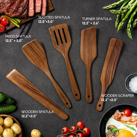 KLYRO frying spatula ready for flipping while protecting nonstick surfaces