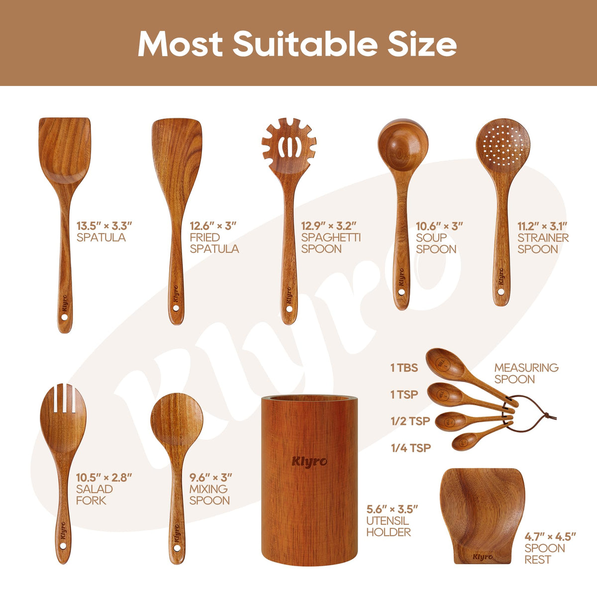 KLYRO fried spatula designed to lift foods without damage