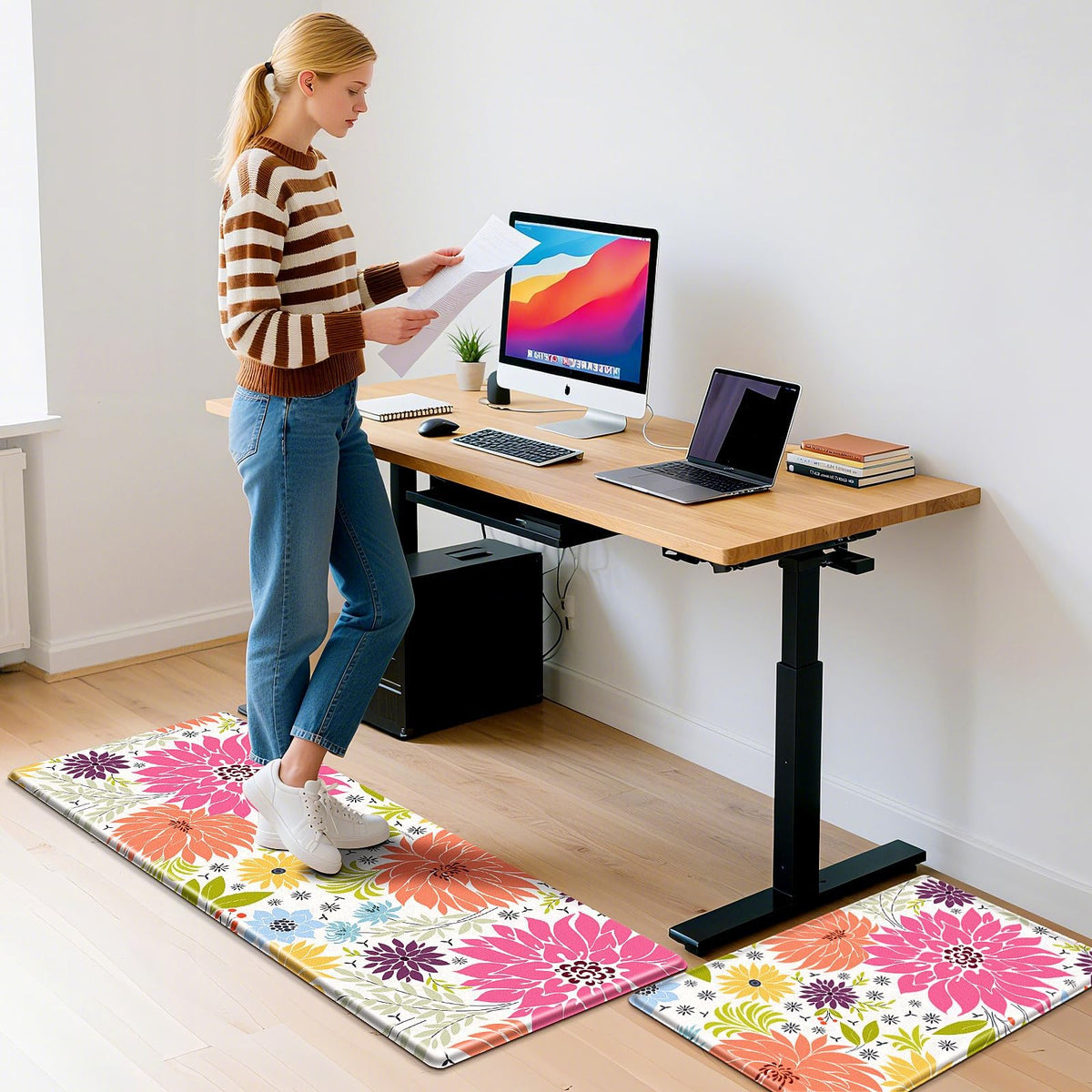 KMAT durable mat stays in place on tile or wood
