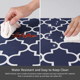 KMAT blue waterproof surface wipes clean quickly for easy maintenance