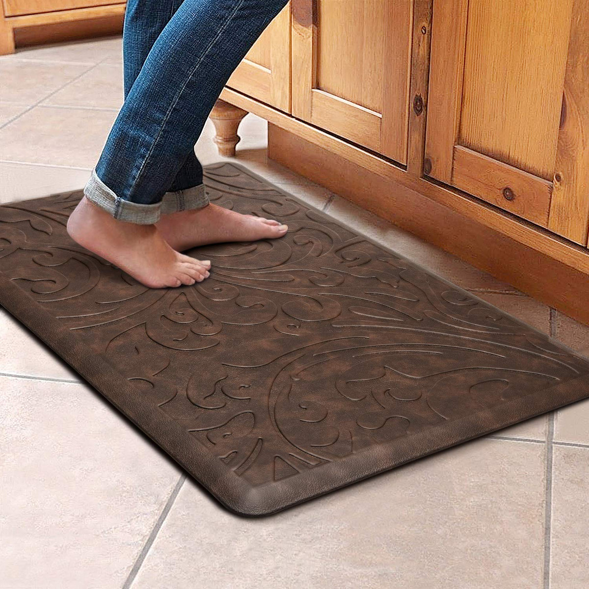 KMAT kitchen mat cushioned anti-fatigue for comfort during long cooking sessions