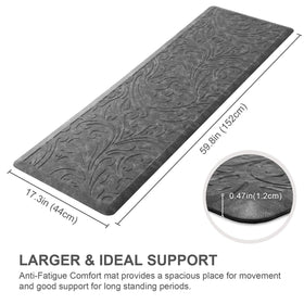 KMAT Kitchen Mat with waterproof top surface for easy spill cleanup.