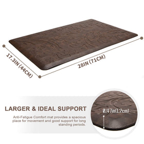 KMAT waterproof kitchen mat with durable surface protects floors from spills