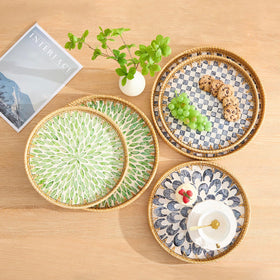 Kmelep versatile tray for fruits, snacks, or small display items.