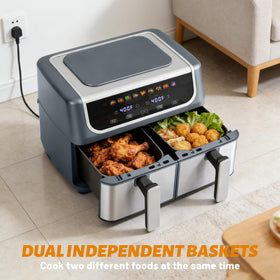 KMFurnila durable stainless-steel body distributes heat evenly