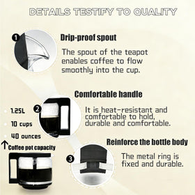 KMHGD anti-drip spout and lid – clean, controlled brew pour