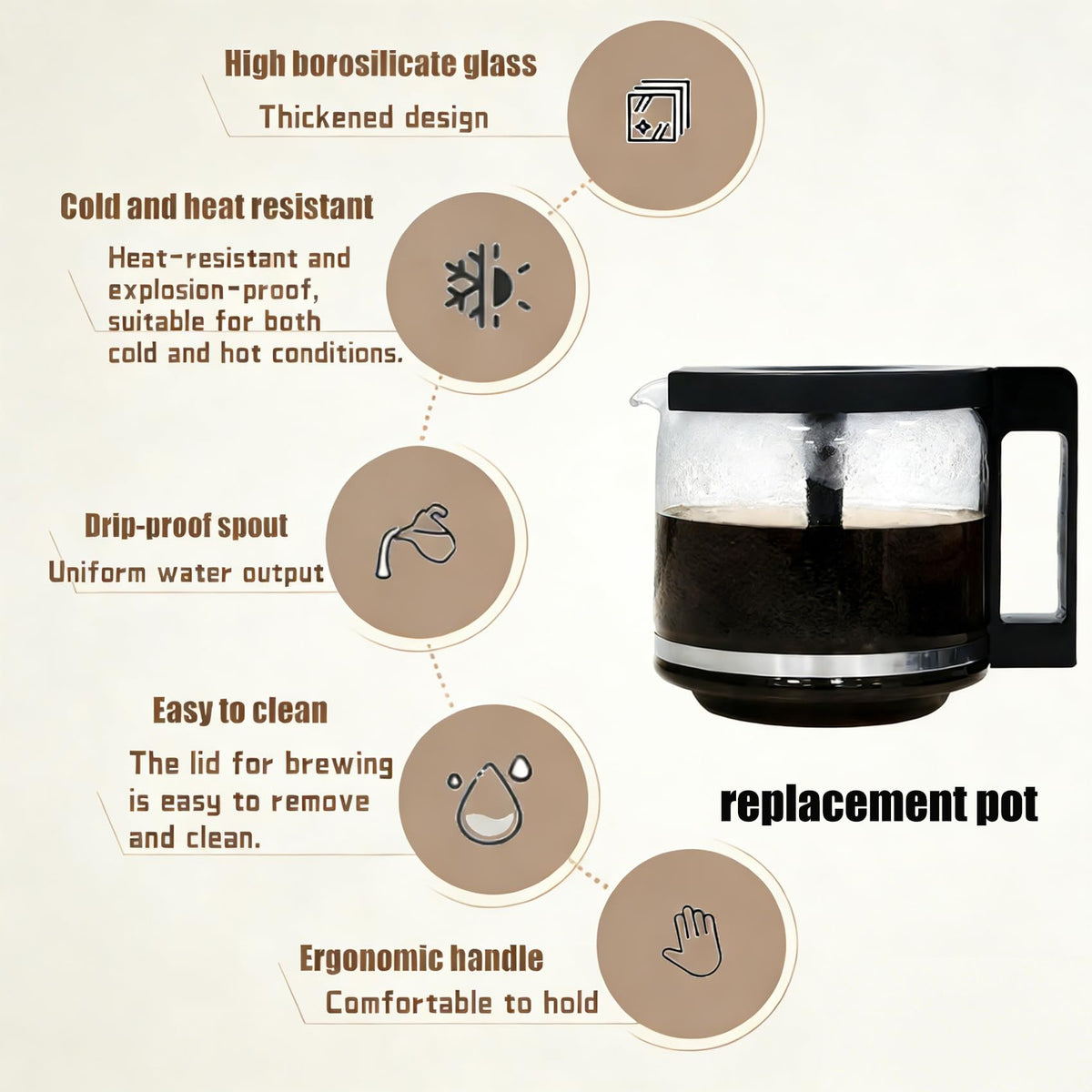KMHGD dishwasher-safe carafe with cleaning brush included
