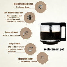 KMHGD dishwasher-safe carafe with cleaning brush included