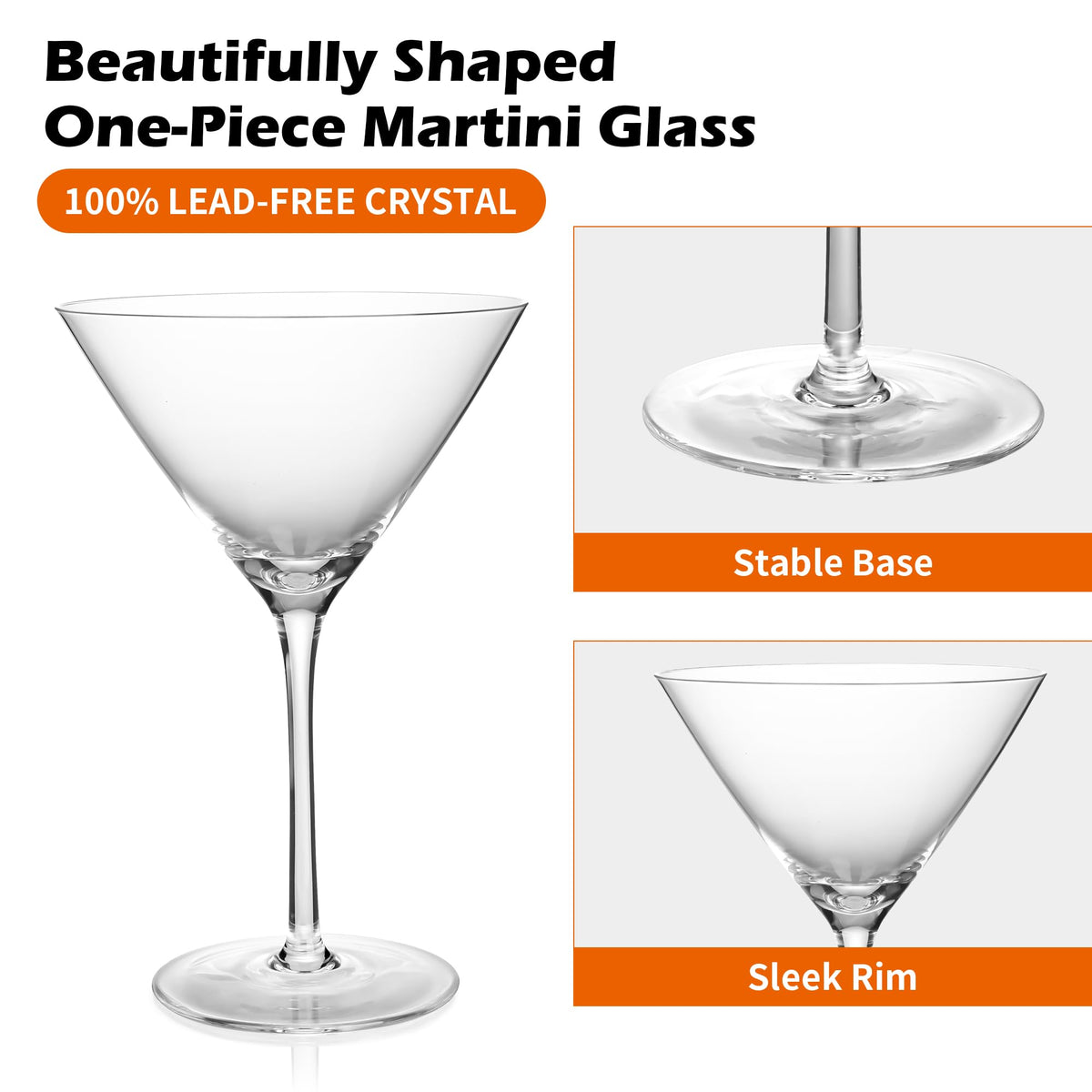 KMIGRUAN cosmopolitan glass pairs with modern home bars for refined entertaining.