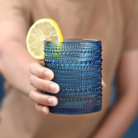 KMIGRUAN embossed hobnail pattern glass with comfortable grip.