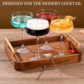 KMIGRUAN Espresso Martini glass 9oz ideal for coffee cocktails