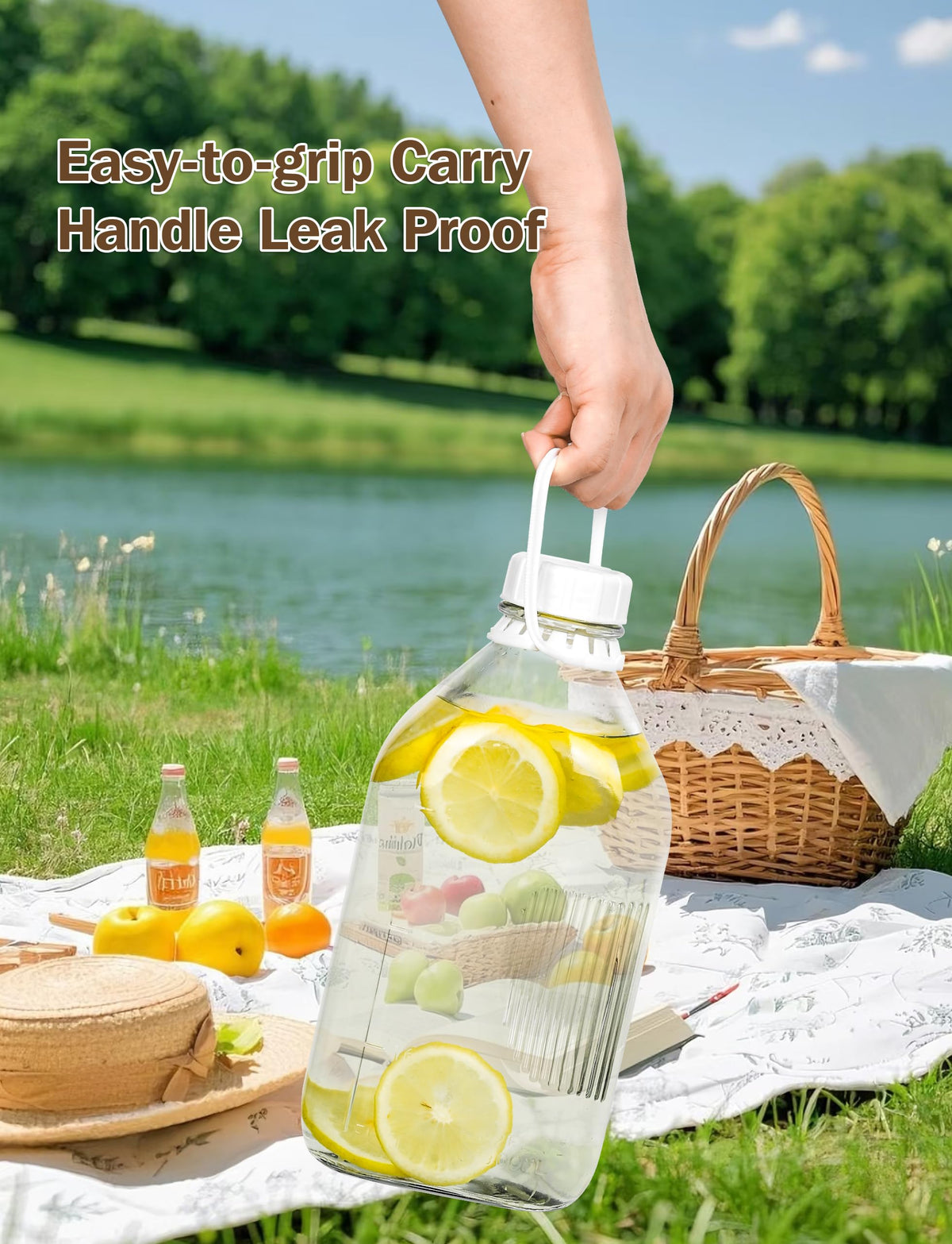 KMIGRUAN wide-mouth bottle for easy cleaning and refilling