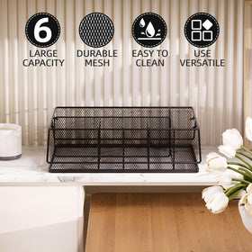 KMUZAWN compartments sized for full-size plates and cups for easy party setup.