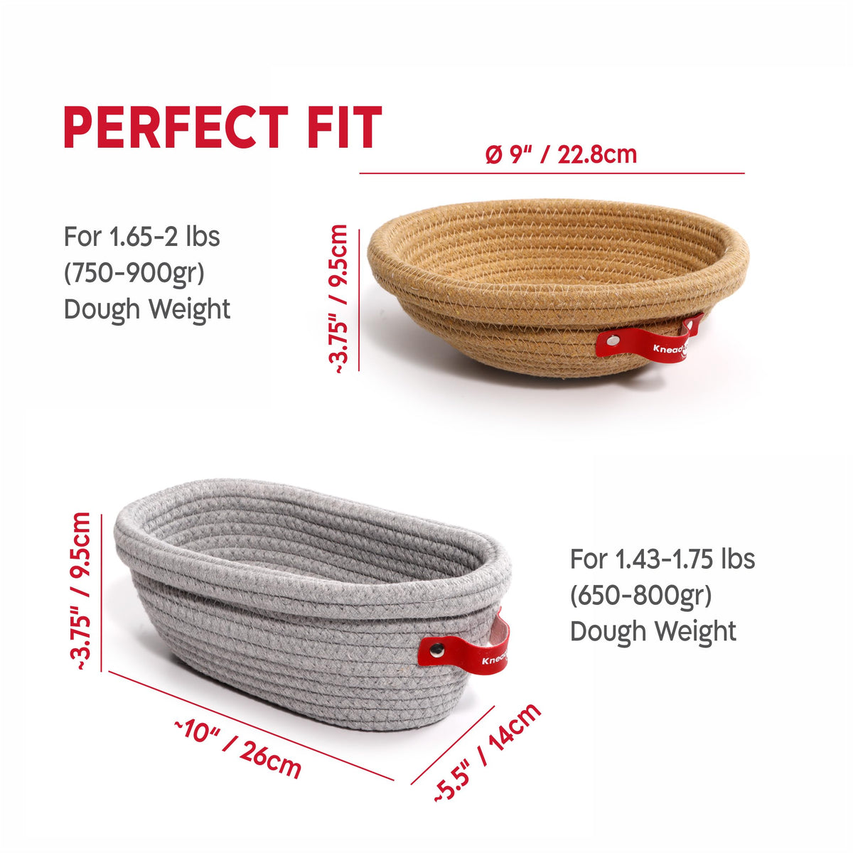 KneadAce elegant serving basket, stylish enough to bring table bread.