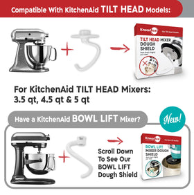 Dough stays in the bowl during large batch kneading with KneadAce shield