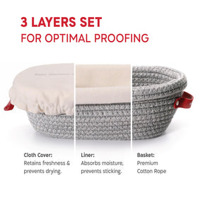 KneadAce oval banneton basket-1 showing breathable proofing for artisan loaves
