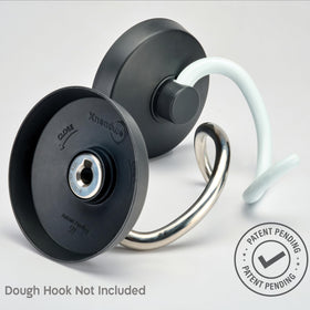 KneadAce includes two adapters for broader spiral hook compatibility.