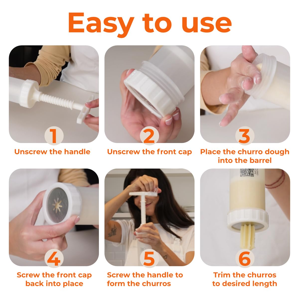 Large-needle piping bag filler for diverse fillings with KneadEat