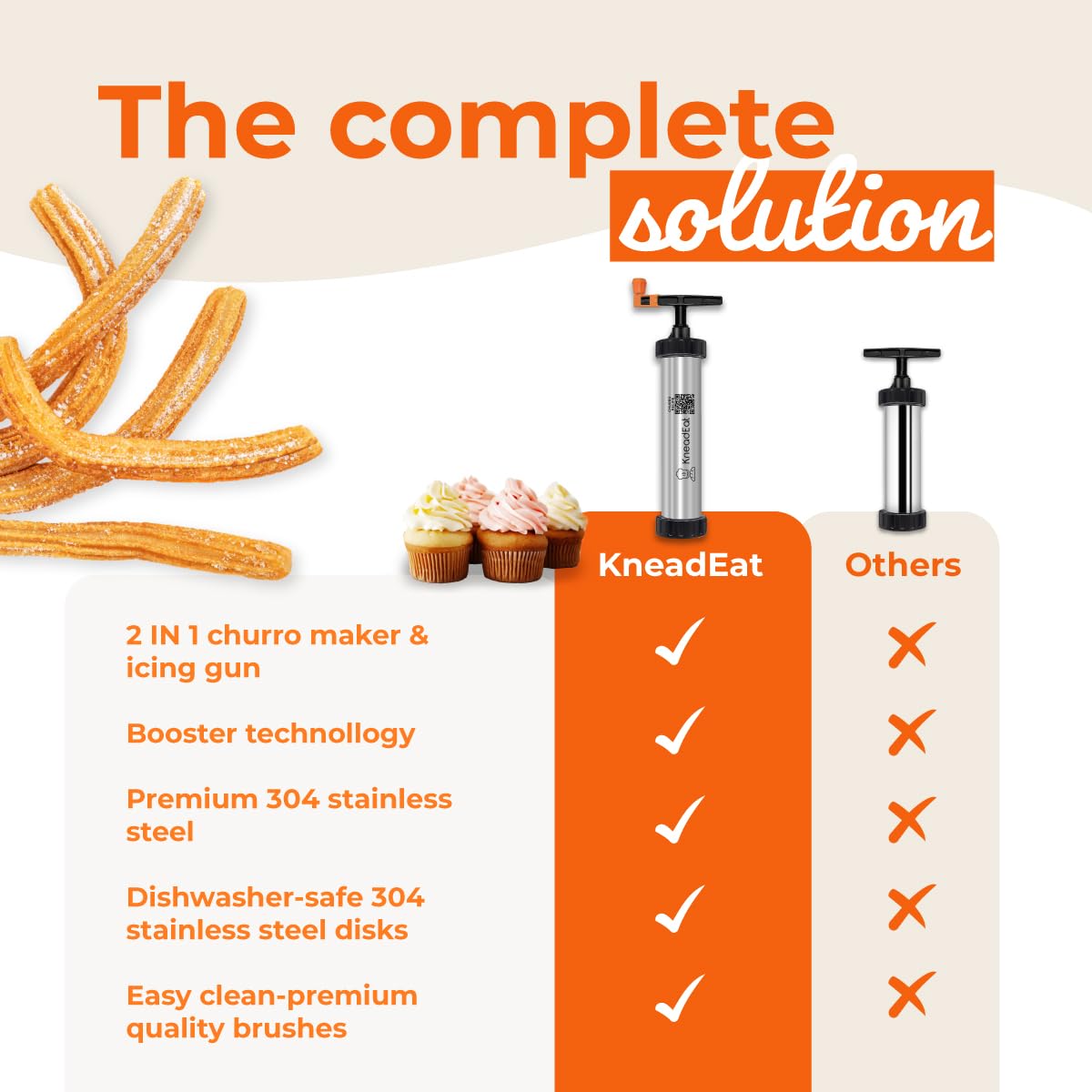KneadEat home dessert night with churro maker kit for family fun.