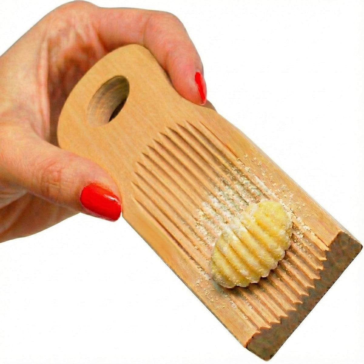 KneadEat gnocchi board curved design for authentic ridges and texture