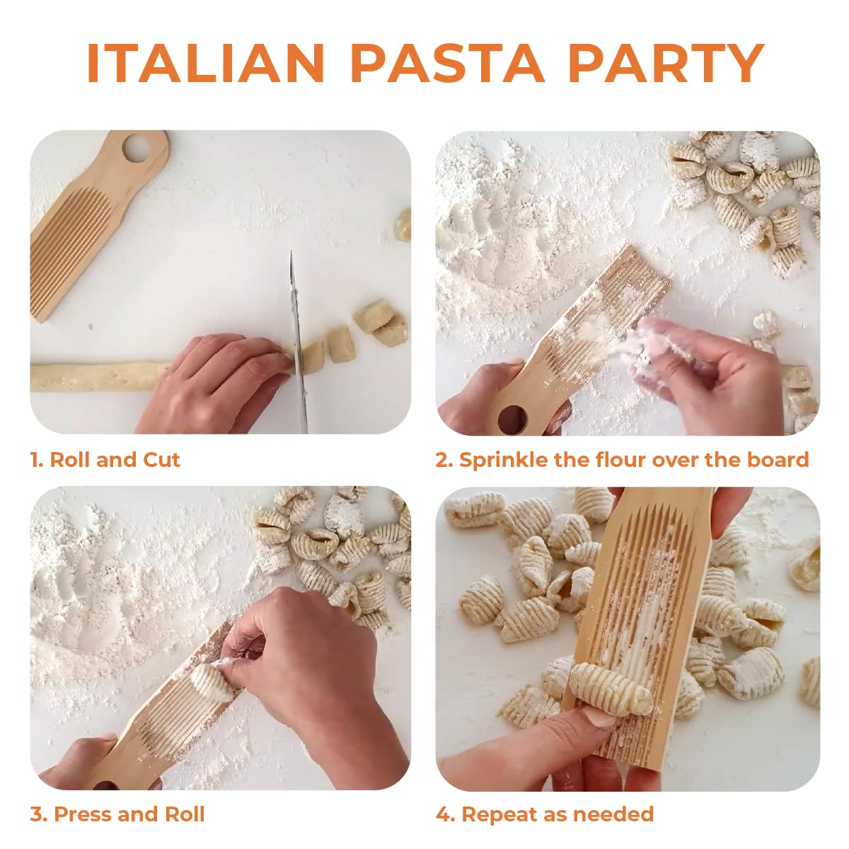 KneadEat gnocchi board easy to wipe and quick to dry