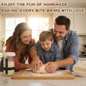 Knedwrmy bread making tools set enables hands-on baking sessions.