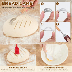Knedwrmy recipe book and manual guiding sourdough steps.